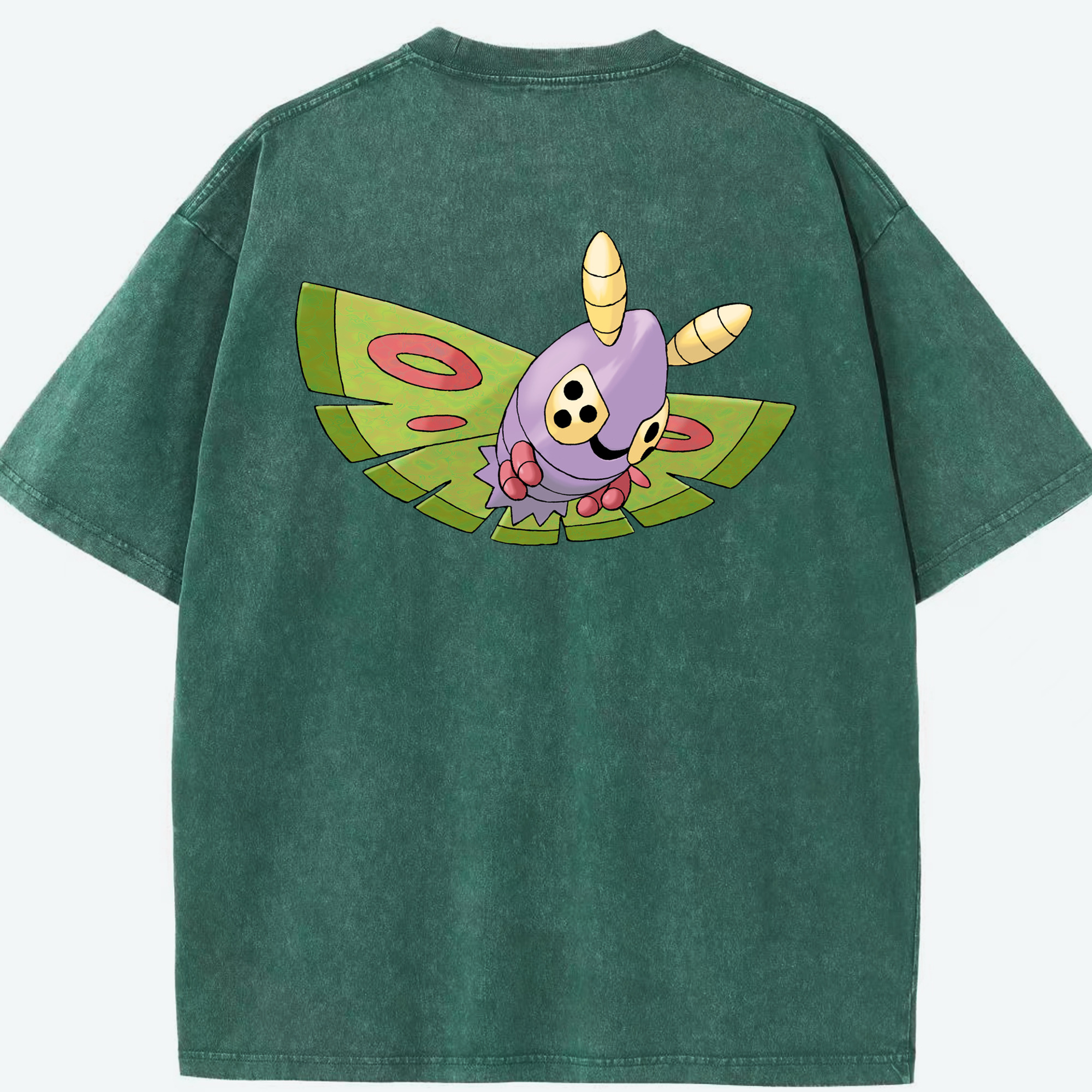 （画像用） ポケットモンスター Pokémon 綿100% ヴィンテージ風 半袖Tシャツ（背面プリント）